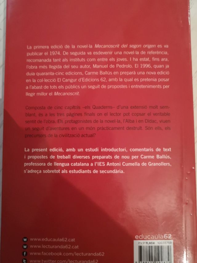 Mecanoscrit del Segon Origen