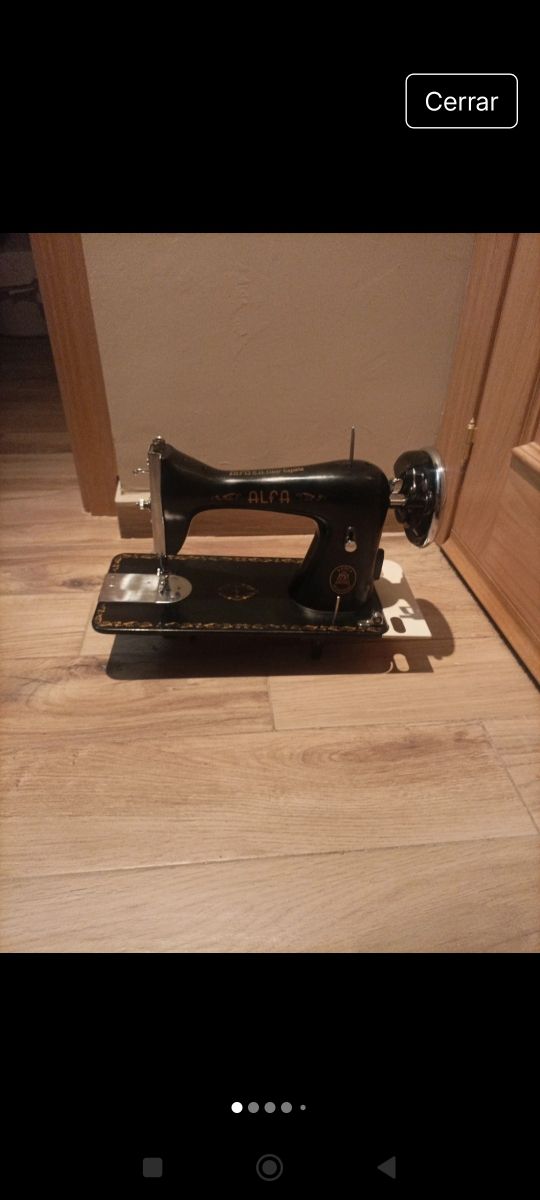 máquina de coser alfa antigua