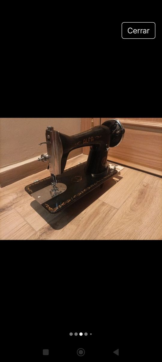 máquina de coser alfa antigua