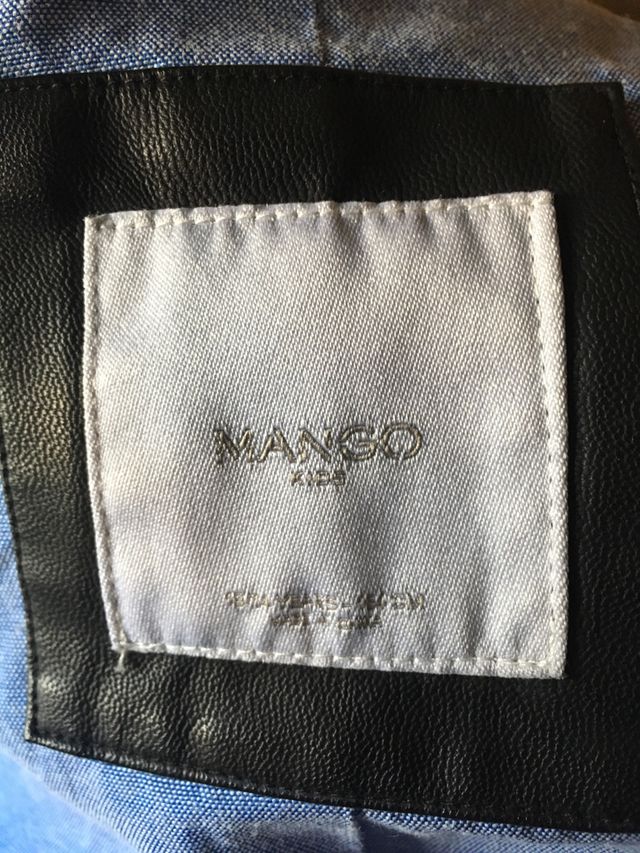 Cazadora niño imitación cuero 13 - 14 Mango