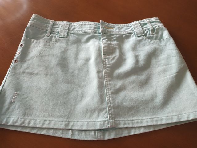 Falda vaquera corta