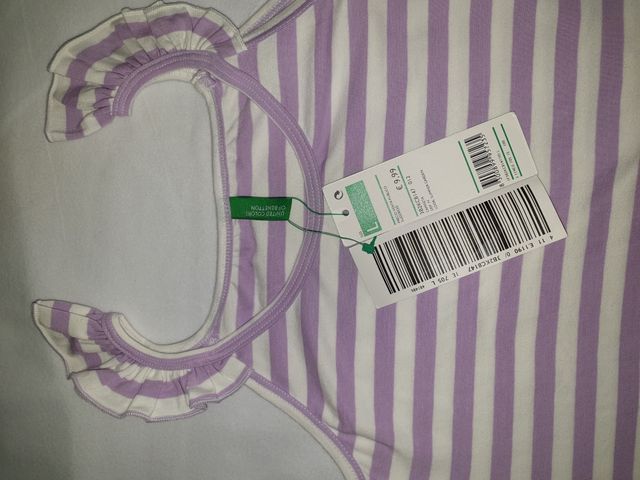 camiseta tirantes benetton nueva