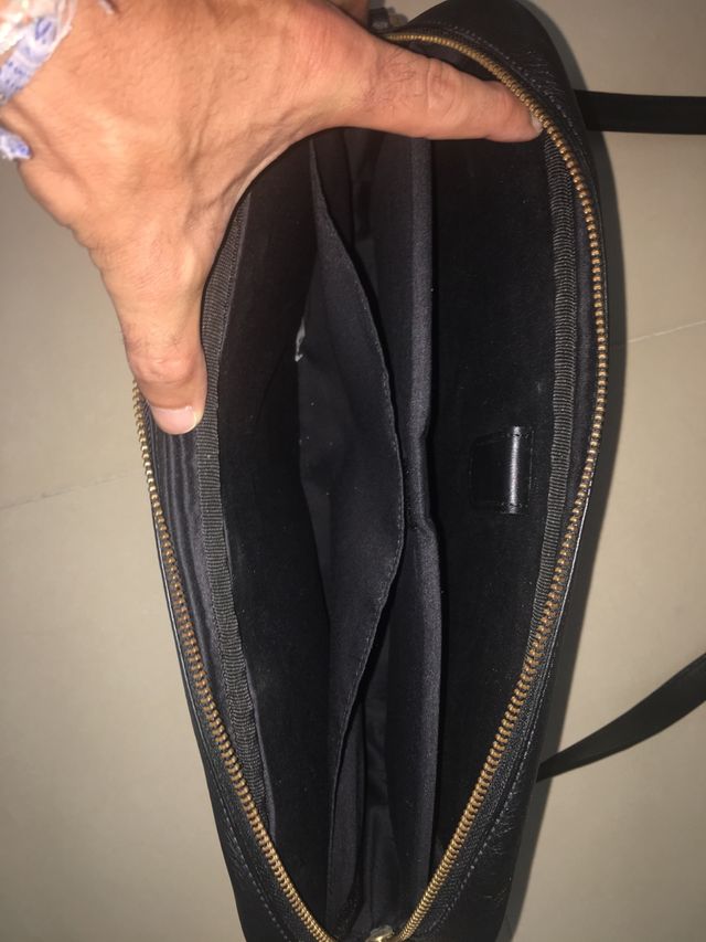 Borsa porta computer in pelle