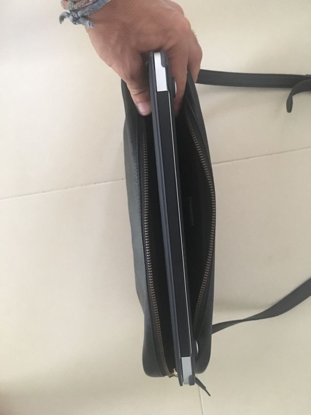 Borsa porta computer in pelle