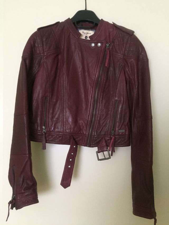 Cazadora de cuero de Pepe Jeans, talla S