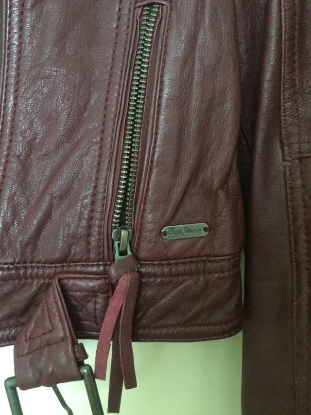 Cazadora de cuero de Pepe Jeans, talla S