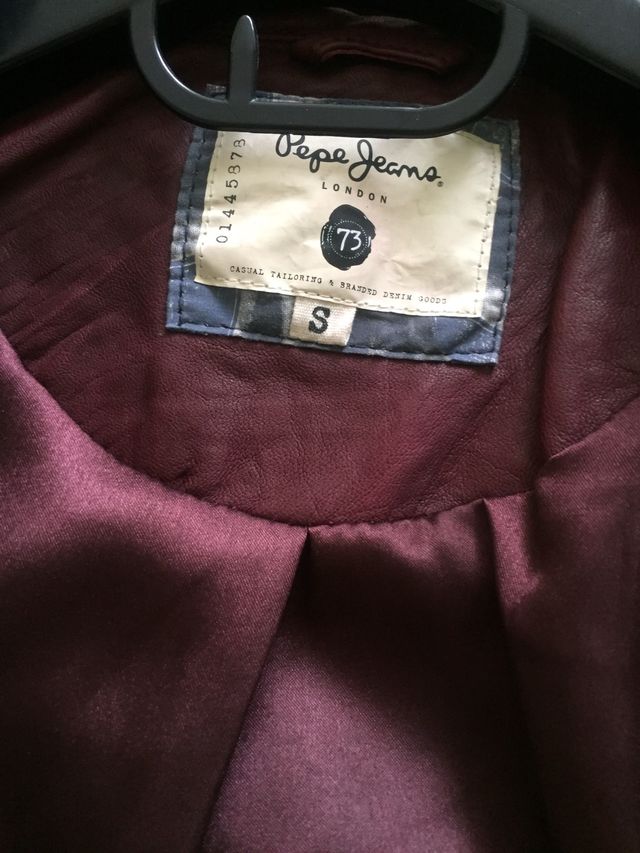 Cazadora de cuero de Pepe Jeans, talla S