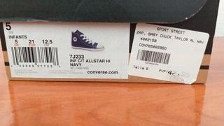 converse bebe talla 21