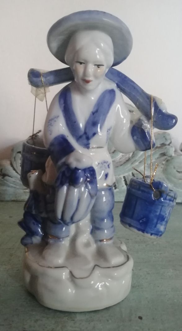 Pareja figuras de porcelana china