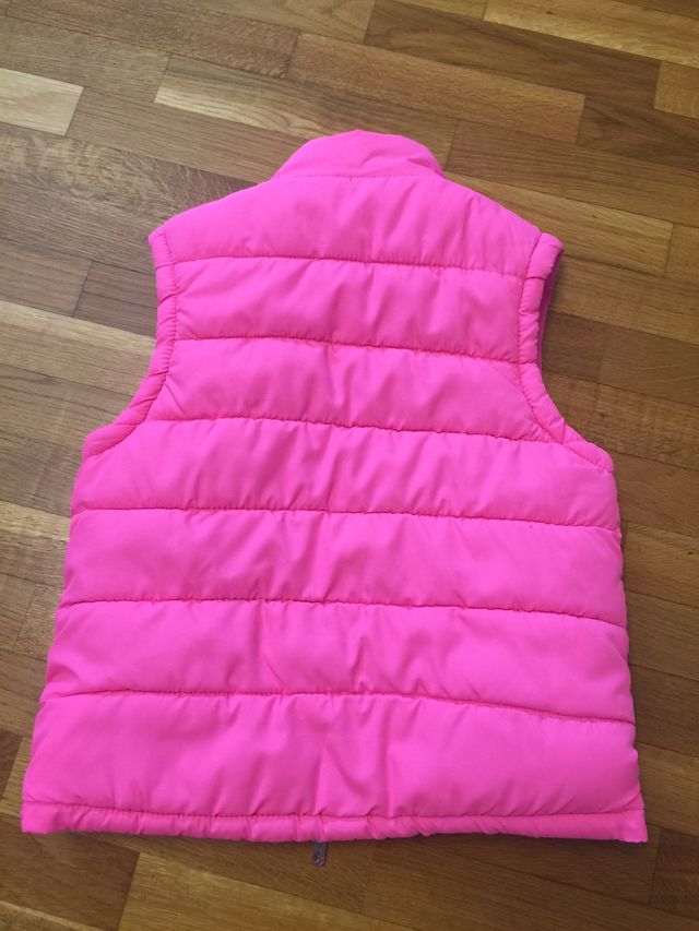 Chaleco color rosa de niña talla 7/8 años