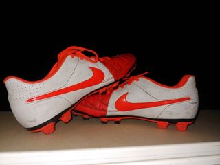 nike tiempo blancas y naranjas