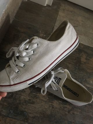 converse blancas mujer suela fina