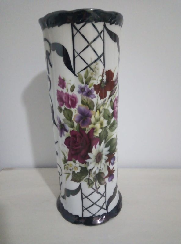 jarrón de porcelana de bohemia