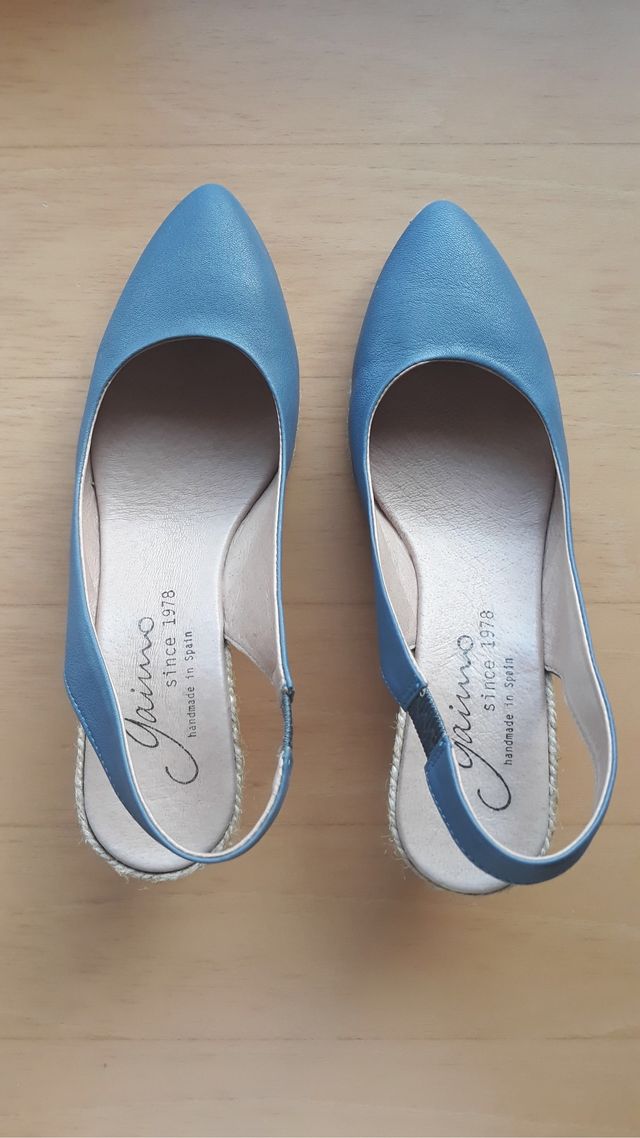 Zapato azul talla 38