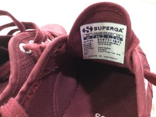 zapatillas superga granates