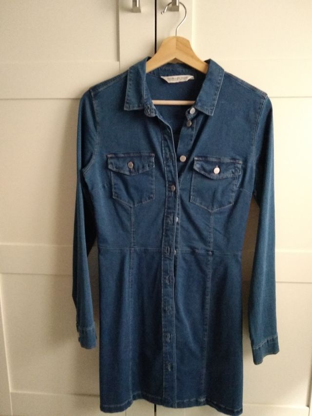 Camisa vaquera larga