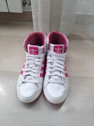 adidas botines blancos