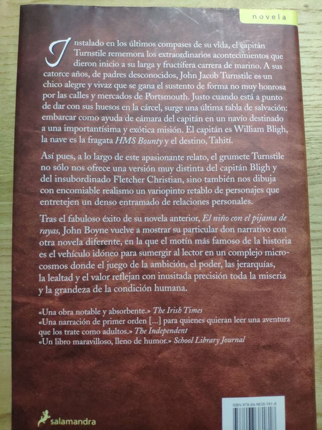 Libro Motín en la Bounty