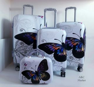 MARIPOSA Conjunto 3 Maletas y Neceser!! NUEVO de segunda mano por 130 EUR  en Grao de Gandia en WALLAPOP