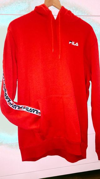 fila sudadera roja