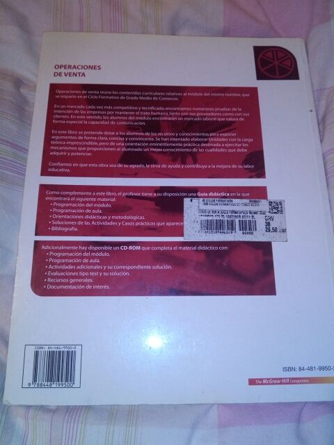 Operaciones de venta, FP Grado Medio