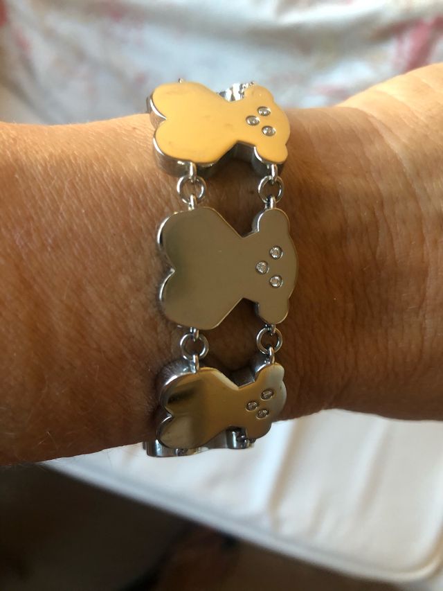 Tous pulsera acero y brillantes