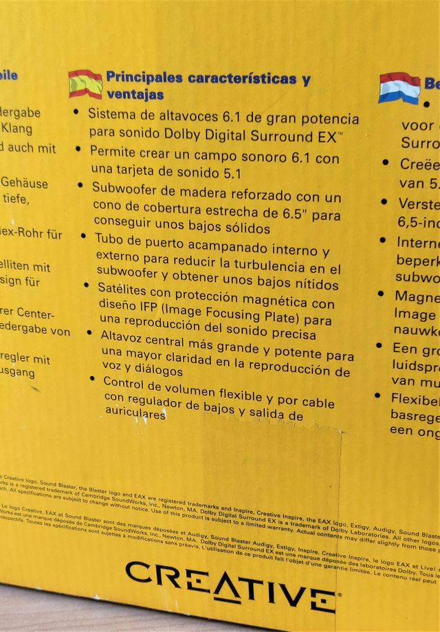 Altavoces Creative Inspire 6.1 mod. 6700 poco uso