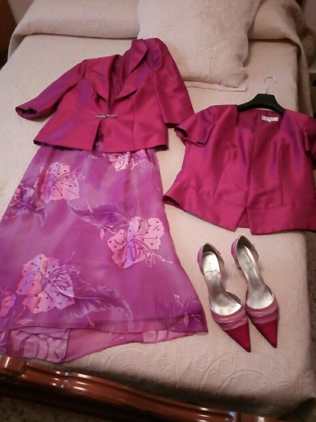 Traje 3 piezas mujer y zapatos