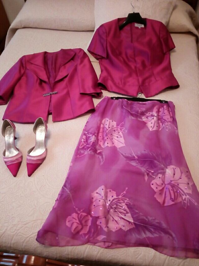 Traje 3 piezas mujer y zapatos