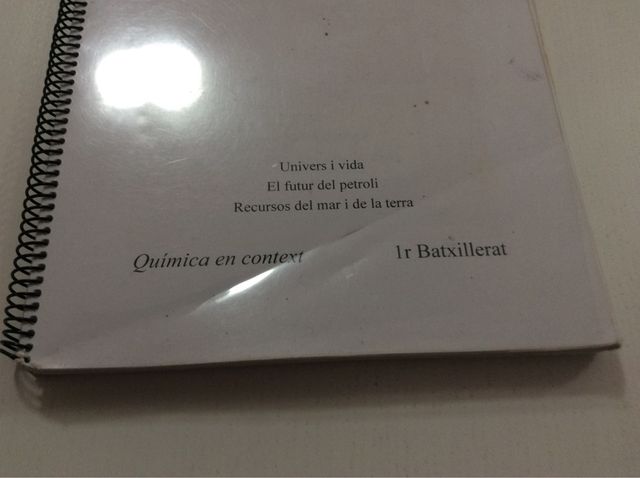 Química en Context 1er Batxillerat