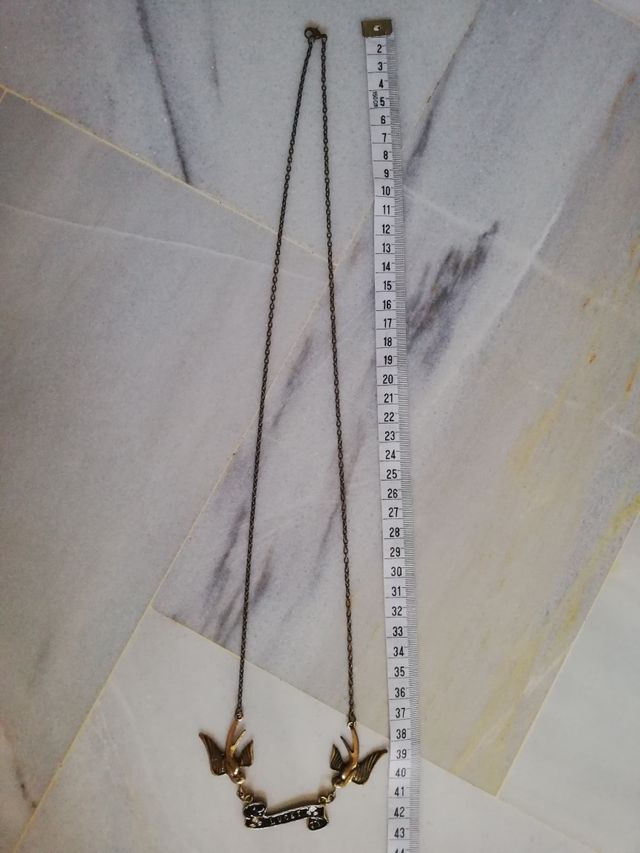 collar largo pájaros suerte lucky