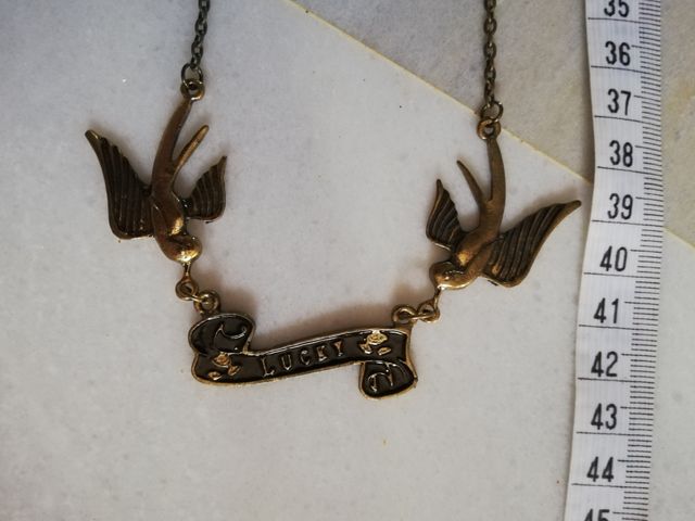 collar largo pájaros suerte lucky