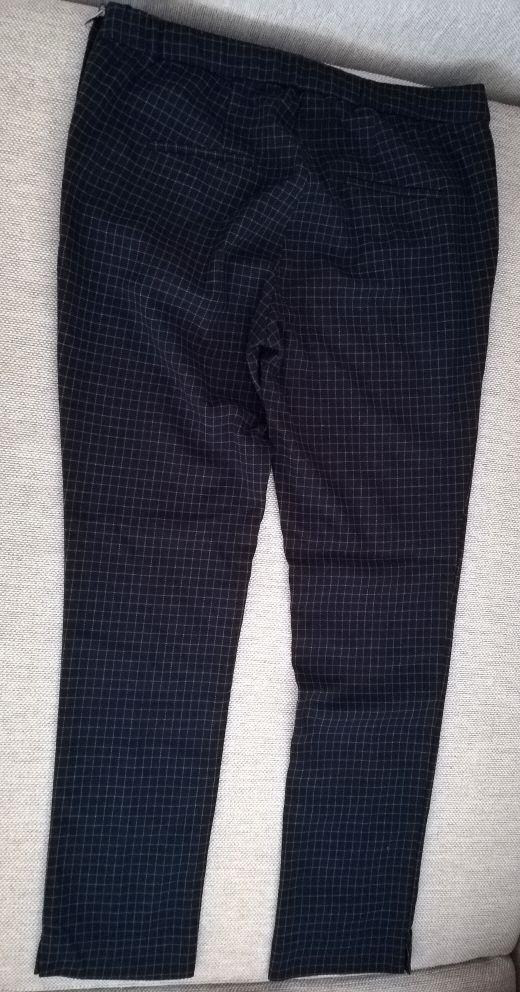 Pantalones de cuadros azul marino, Sfera. Talla 40