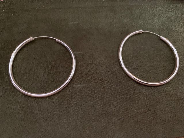 Pendientes de plata medianos