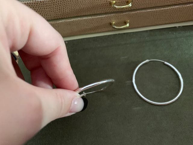 Pendientes de plata medianos