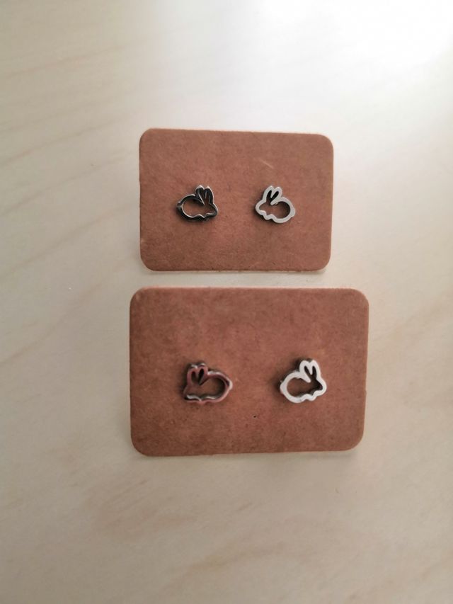 Pendientes 🐇🐰 Conejito Acero Inoxidable 100%
