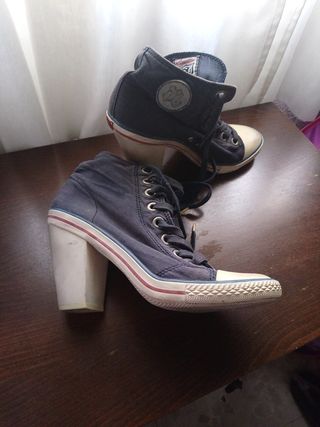 botas converse con tacon