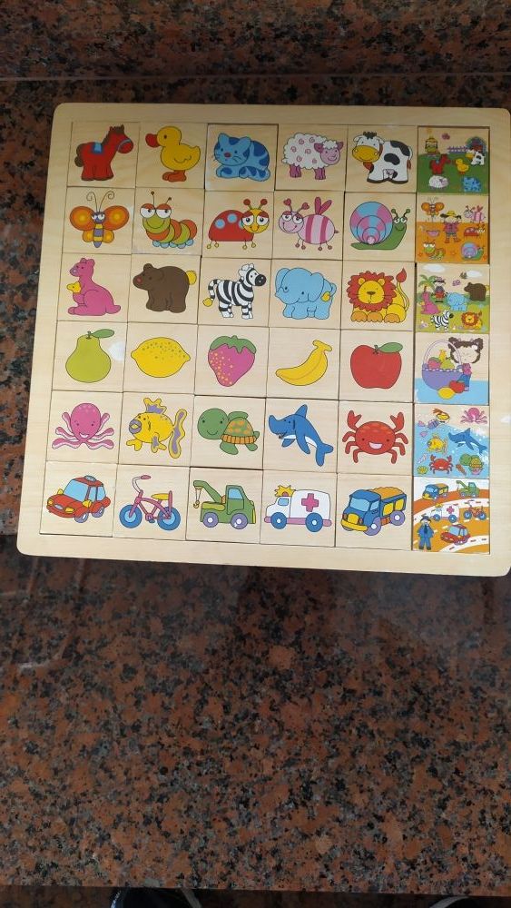 Puzle de madera asociativo