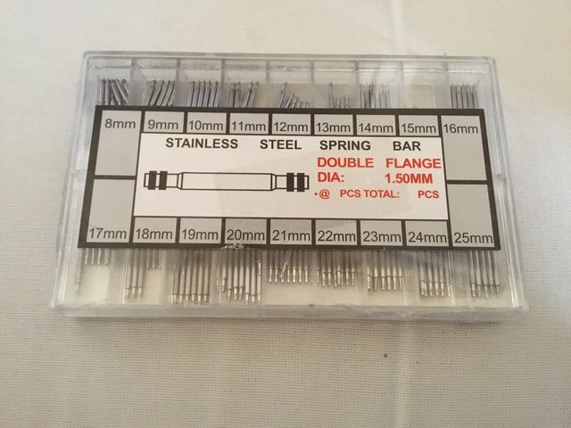 Passadors rellotge. De 8 a 25 mm.