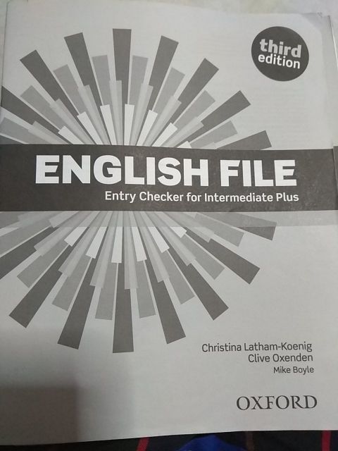 English FILE Entry Checker per Intermediate Plus