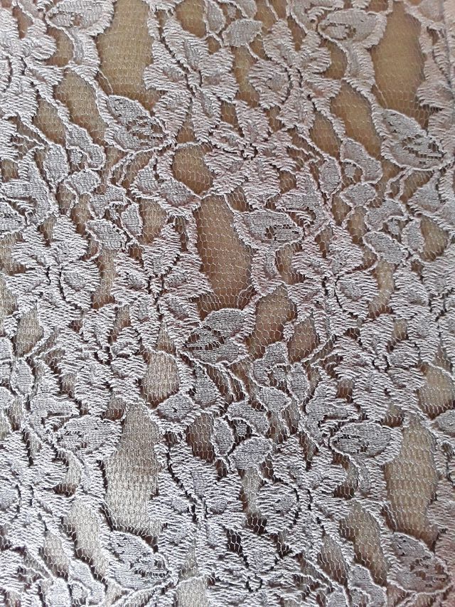 Vestido brocado, verde, talla L, MANGO