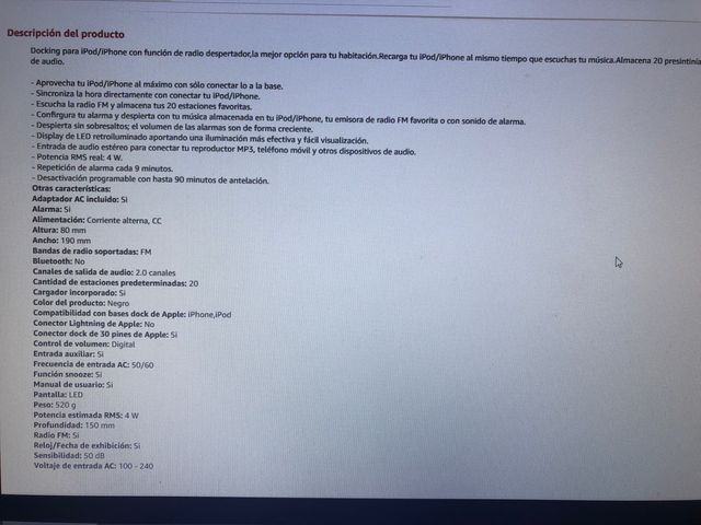 Altavoces docking iPod/iPhone