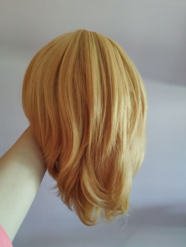 Peluca Cosplay Rubia corta