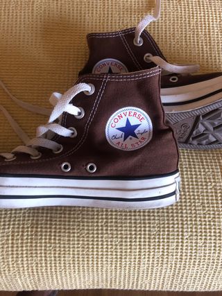 zapatillas all star marrones