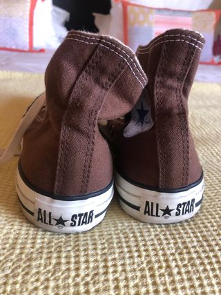 zapatillas all star marrones