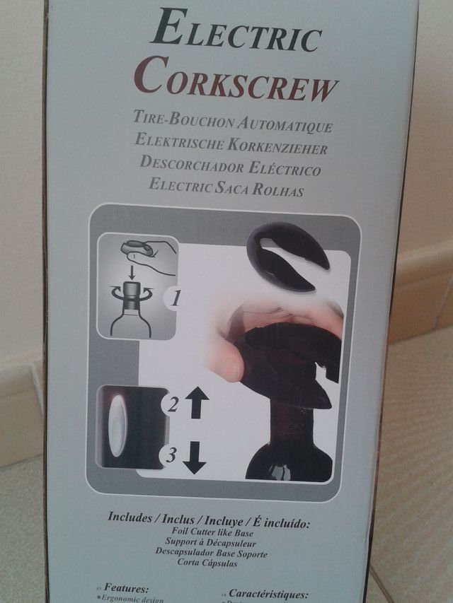 ELEGANTE Sacacorcho eléctrico NUEVO