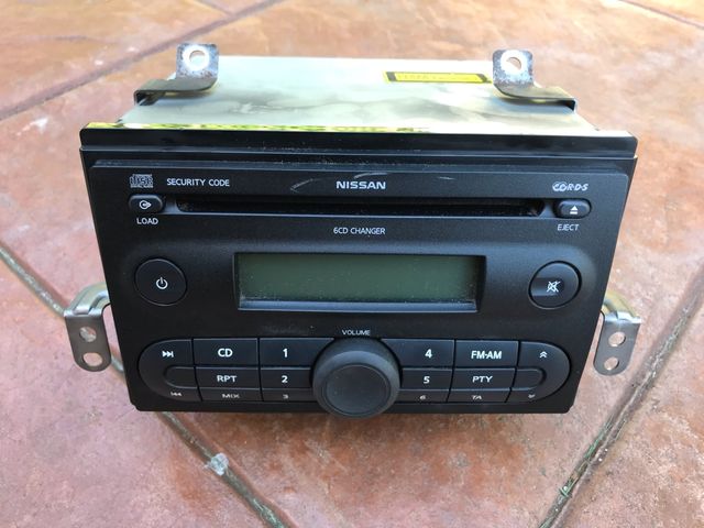 Cargador reproductor 6 cd nissan note qashqai
