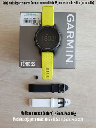 Reloj multideporte Garmin Fénix S5 (Zafiro) de segunda mano por 250 EUR en  Santa Pola en WALLAPOP