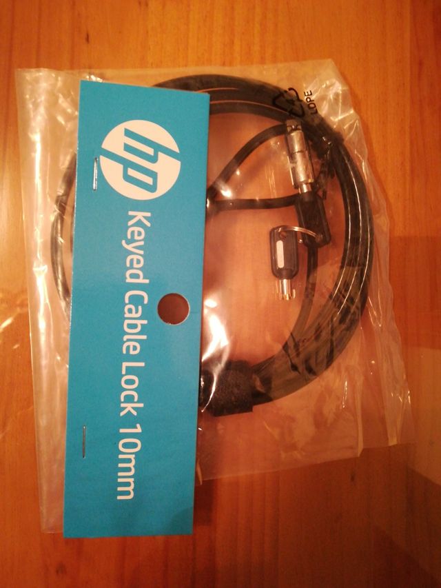 Cable ordenador seguridad HP. Keyed Cable Lock HP