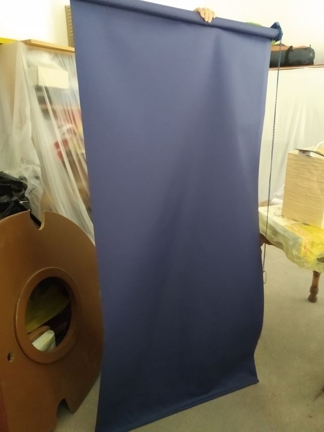 store 90 cm azul mecánico